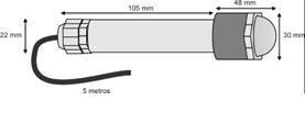 Solar radiation reading probe