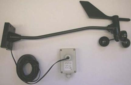 Wind vane –  Anemometer with transmitter